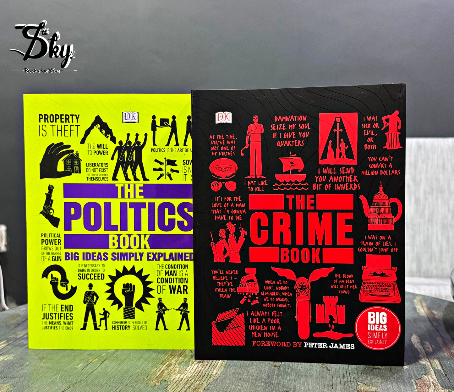 2 Books Set ( The Crime Book + The Politics Book )